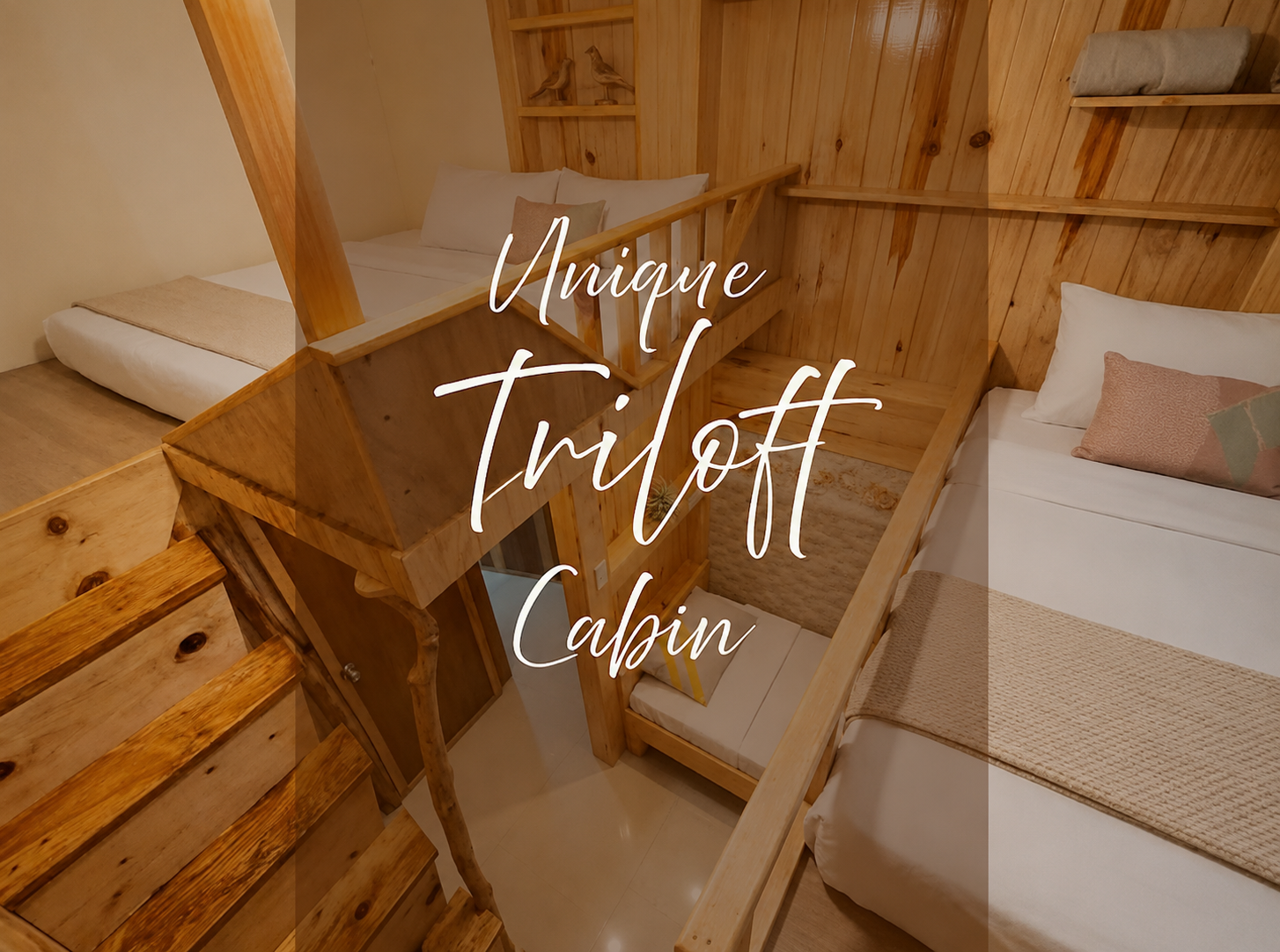 Unique 2BR Tri-Loft Cabin